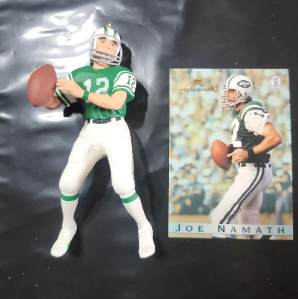 JOE MONTANA/Joe Namath Hallmark Figurine 1995 and 1997 Original‎ Boxes
